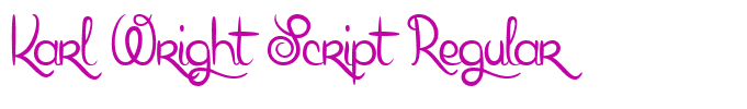 Karl Wright Script Regular